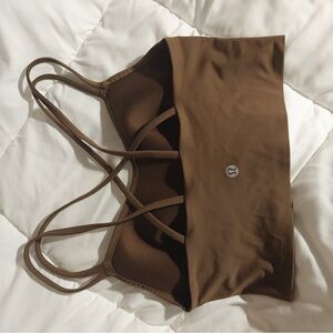 Lululemon Espresso Strappy Sports Bra
